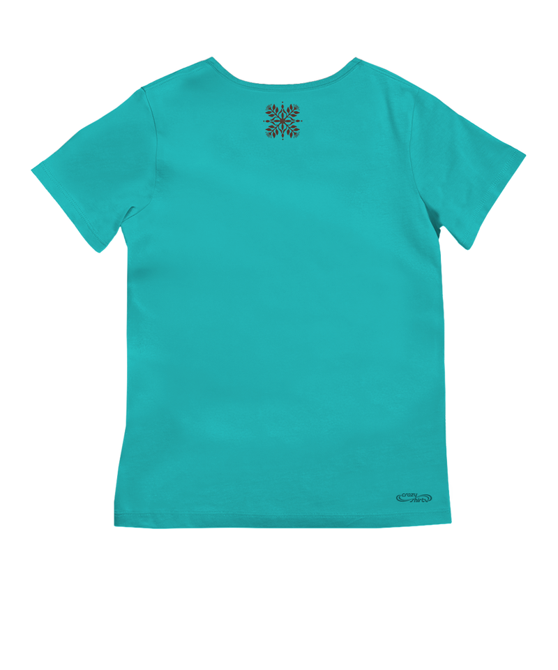 Nonohi Pua - Ocean Short Sleeve Pima V-Neck T-Shirt