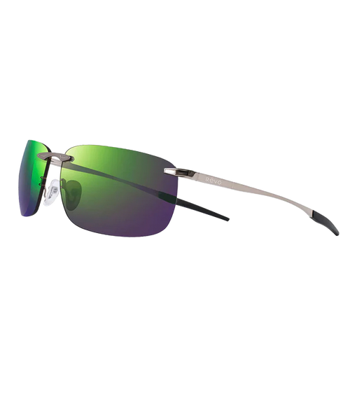 Shiny Gunmetal & Evergreen Sunglasses | Descend Z From Revo