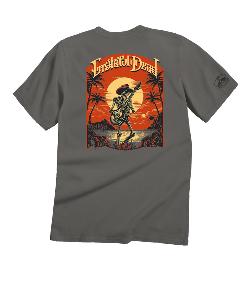 Grateful Dead Concert Poster - Crater Dyed® Short Sleeve Crewneck T-Shirt