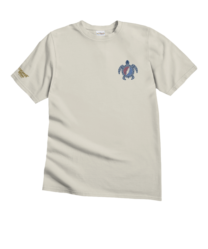 Grateful Dead Tribal Turtle - Coconut Dyed Short Sleeve Crewneck T-Shirt