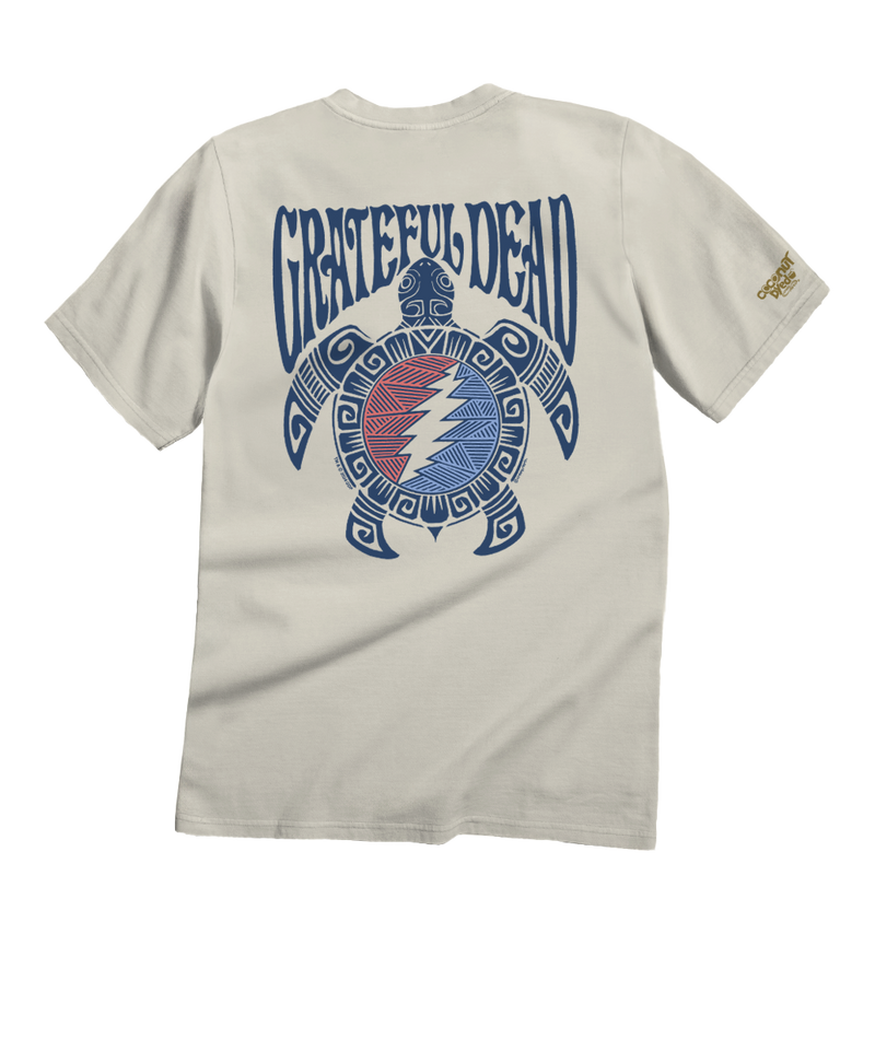 Grateful Dead Tribal Turtle - Coconut Dyed Short Sleeve Crewneck T-Shirt