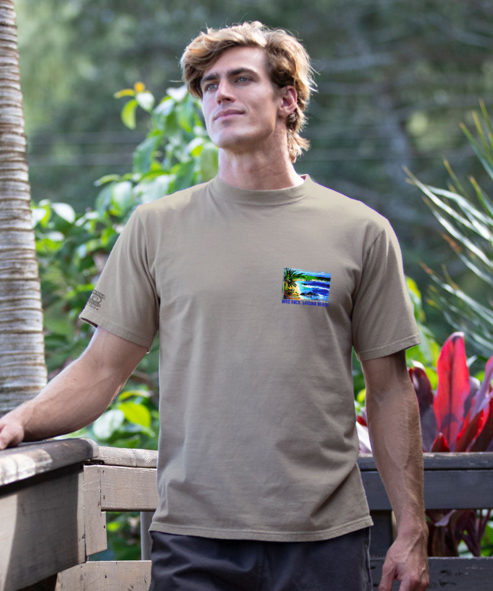 Bird Rock - Kona Coffee Dyed Short Sleeve Crewneck T-Shirt