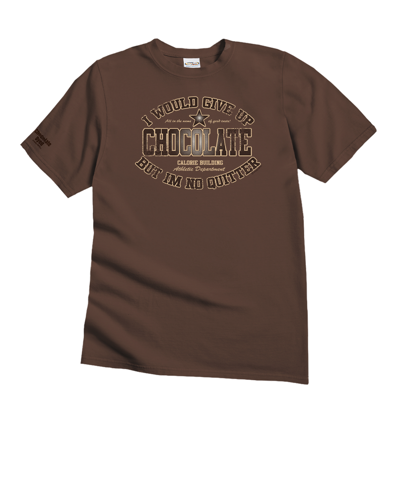 No Quitter - Chocolate Dyed Short Sleeve Crewneck T-Shirt