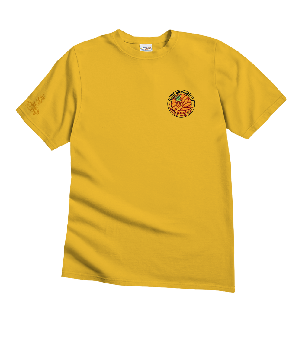Maui Brewing Co Pineapple - Pineapple Dyed Short Sleeve Crewneck T-Shirt