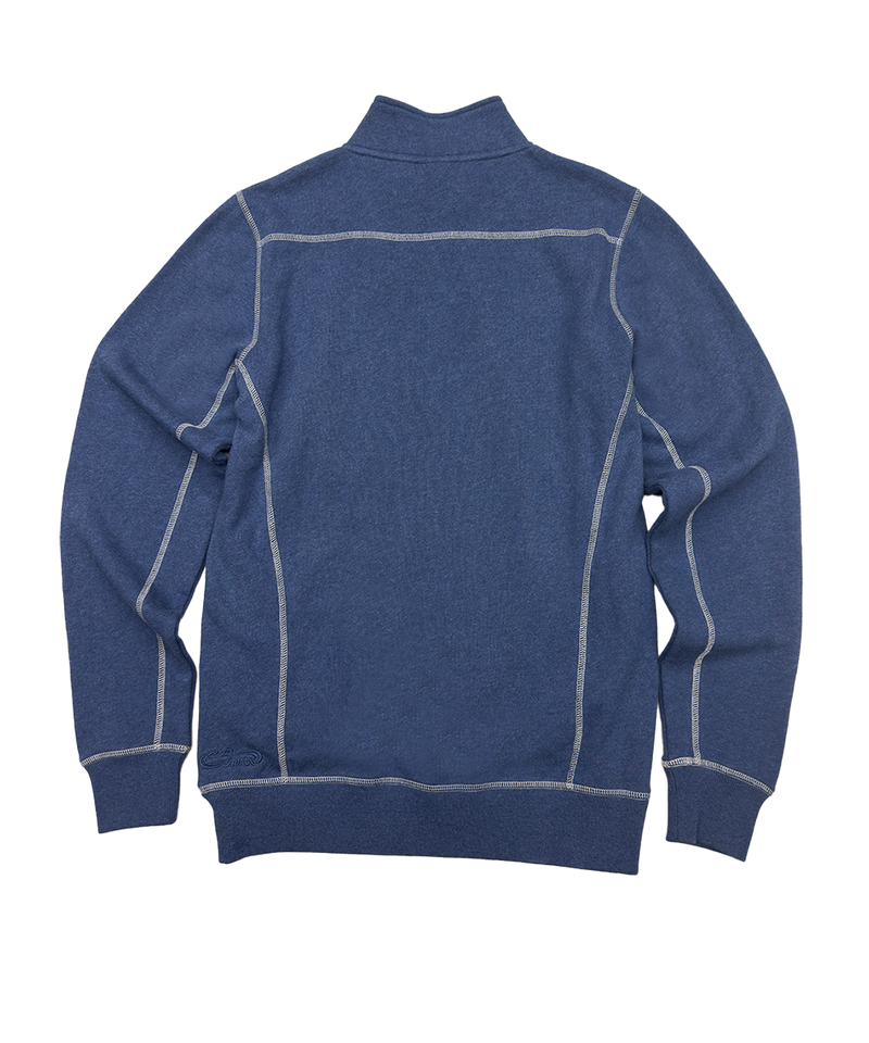 American Pride - Blue Heather Long Sleeve Mountain Peak Pullover