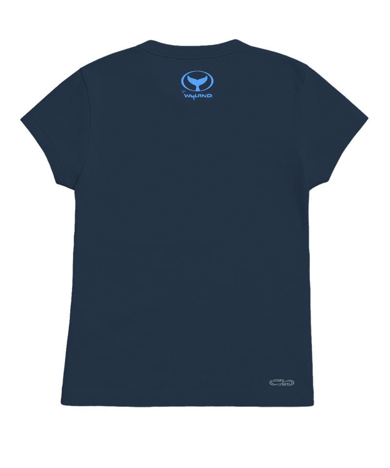 Wyland® Humpbacks - Navy Short Sleeve Crewneck T-Shirt