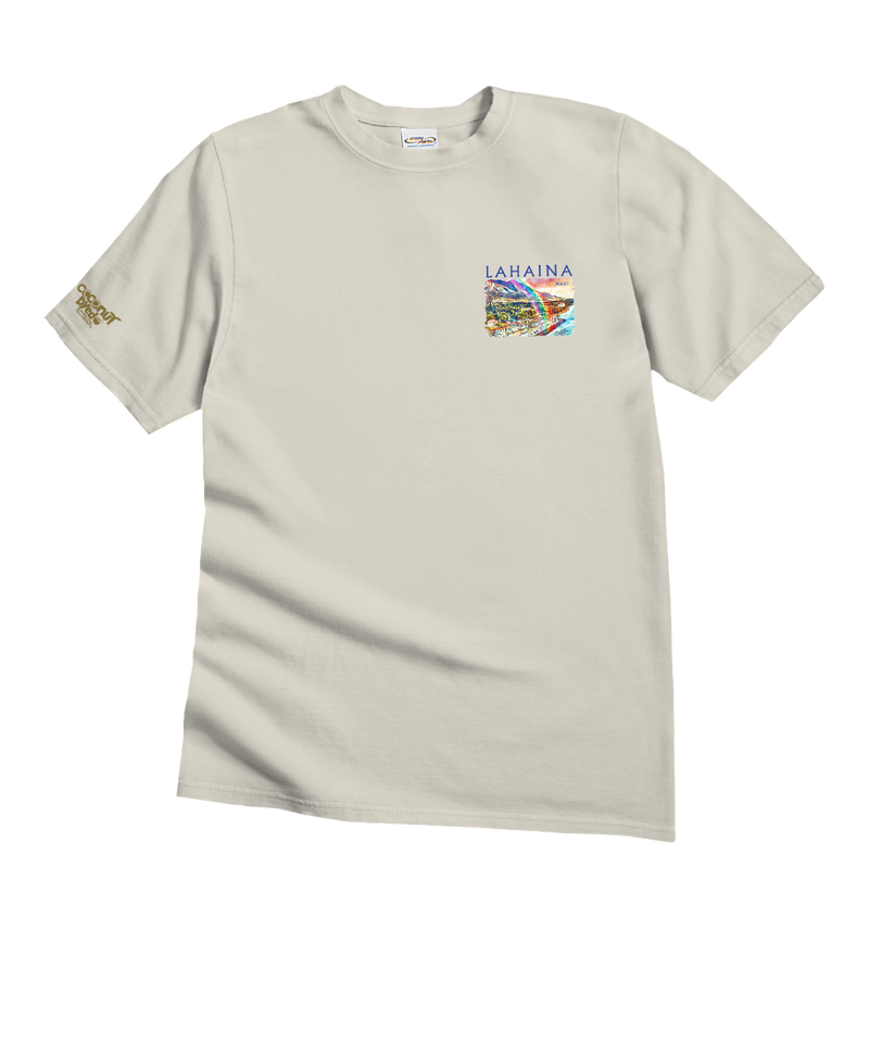 Lahaina Watercolor - Coconut Dyed Short Sleeve Crewneck T-Shirt