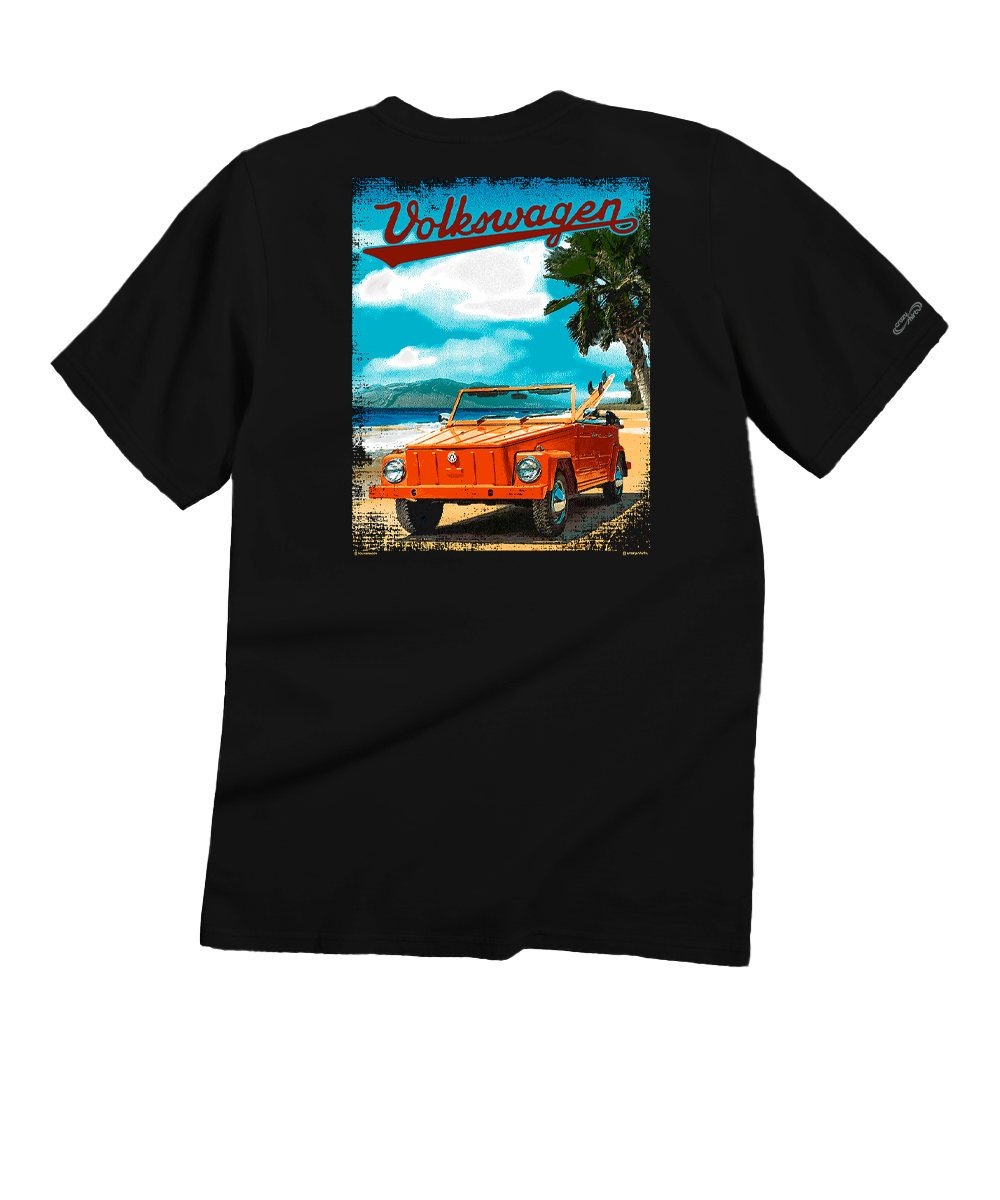Volkswagen Beach Thing - Black Short Sleeve Crewneck T-Shirt