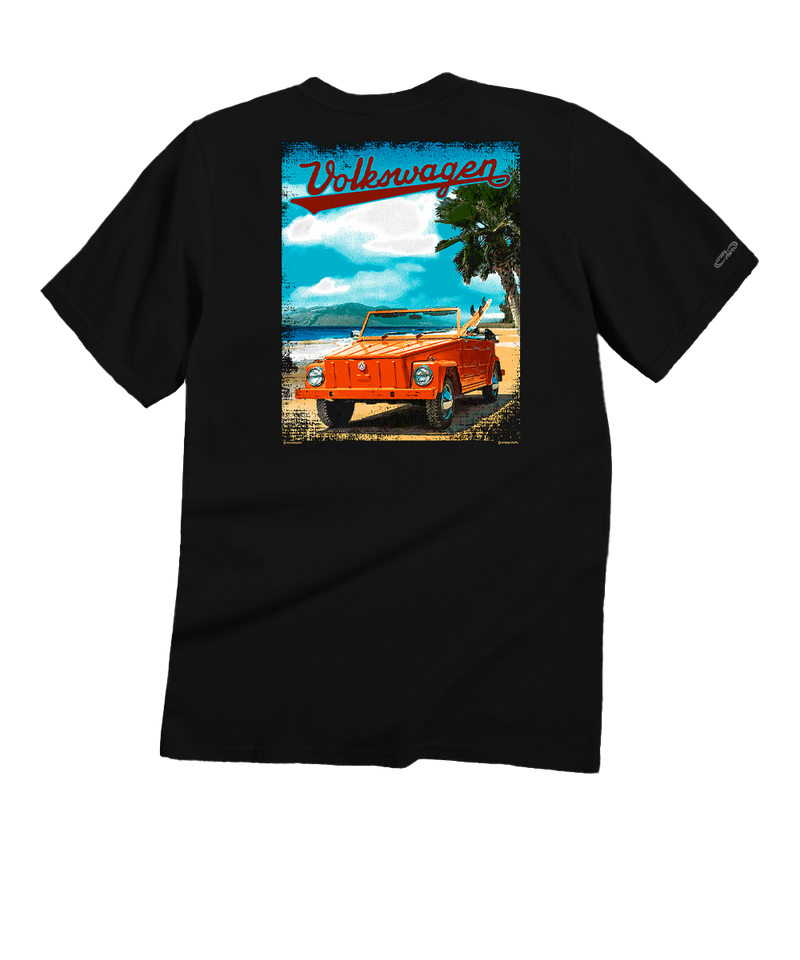 Volkswagen Beach Thing - Black Short Sleeve Crewneck T-Shirt