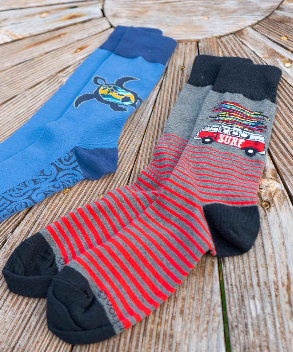Volkswagen Surfmobile - Graphic Cotton Crew Socks