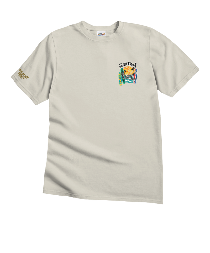 Grateful Dead Surfboards - Coconut Dyed Short Sleeve Crewneck T-Shirt