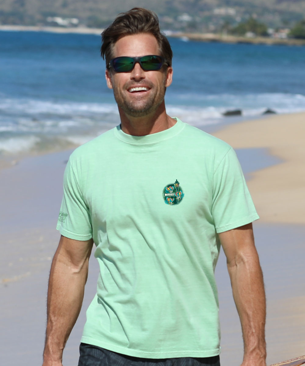 Grateful Dead Duval Street - Key Lime Dyed Short Sleeve Crewneck T-Shi