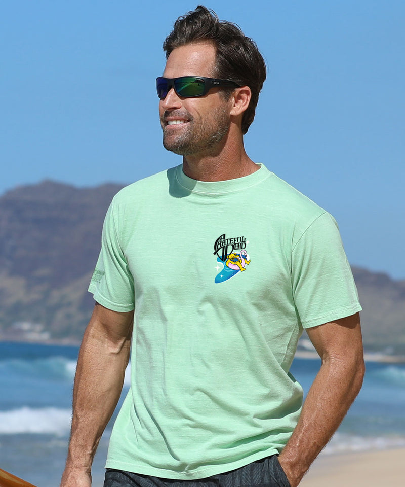 Grateful Dead Pool Party - Key Lime Dyed Short Sleeve Crewneck T-Shirt