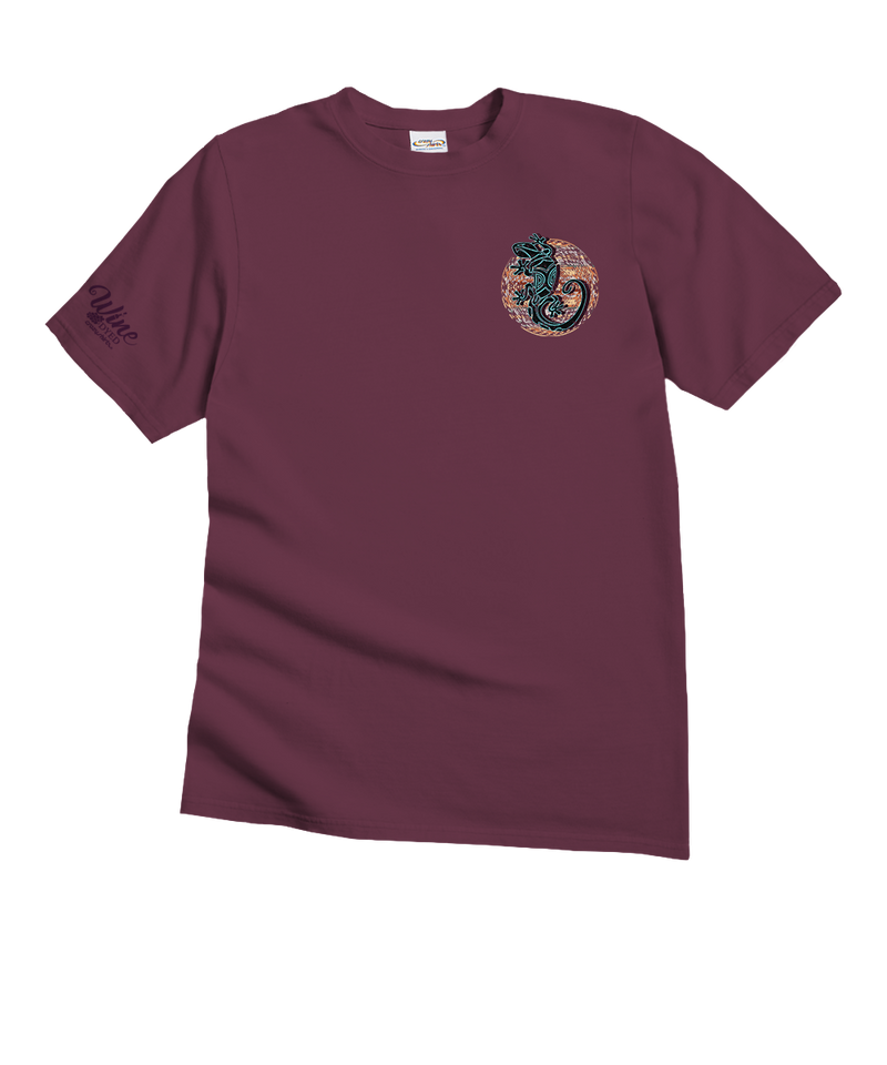 Southwestern Gecko - Wine Dyed Short Sleeve Crewneck T-Shirt