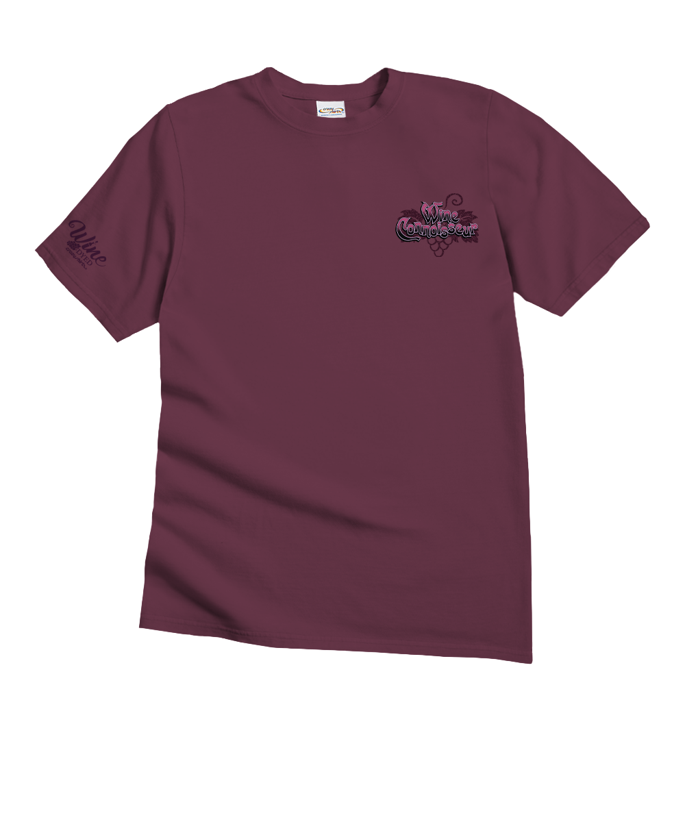 Wine Connoisseur - Wine Dyed Short Sleeve Crewneck T-Shirt