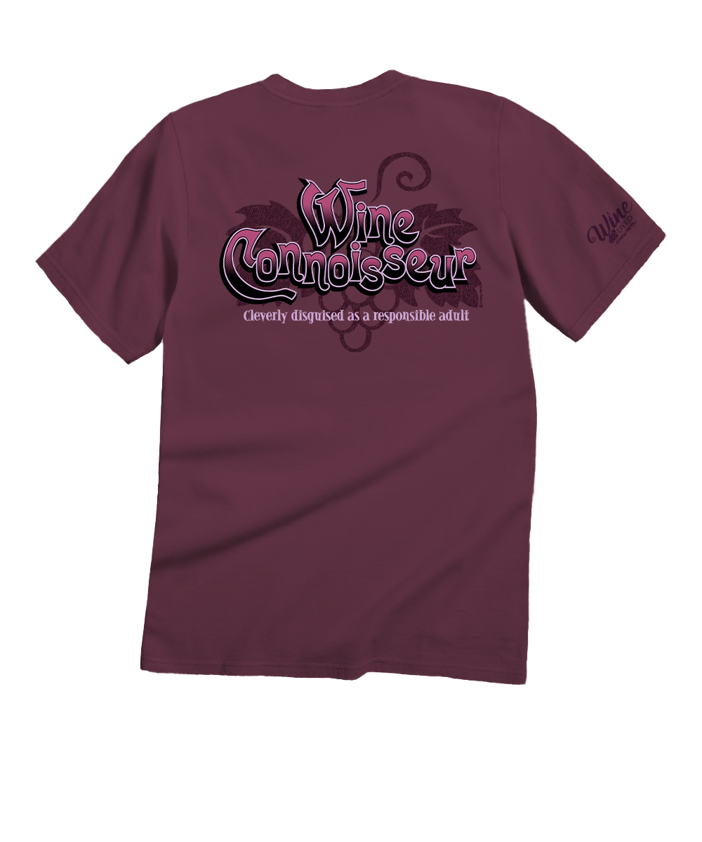 Wine Connoisseur - Wine Dyed Short Sleeve Crewneck T-Shirt