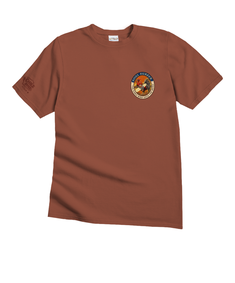 Soul Surfer Rooster - Chile Dyed Short Sleeve Crewneck T-Shirt