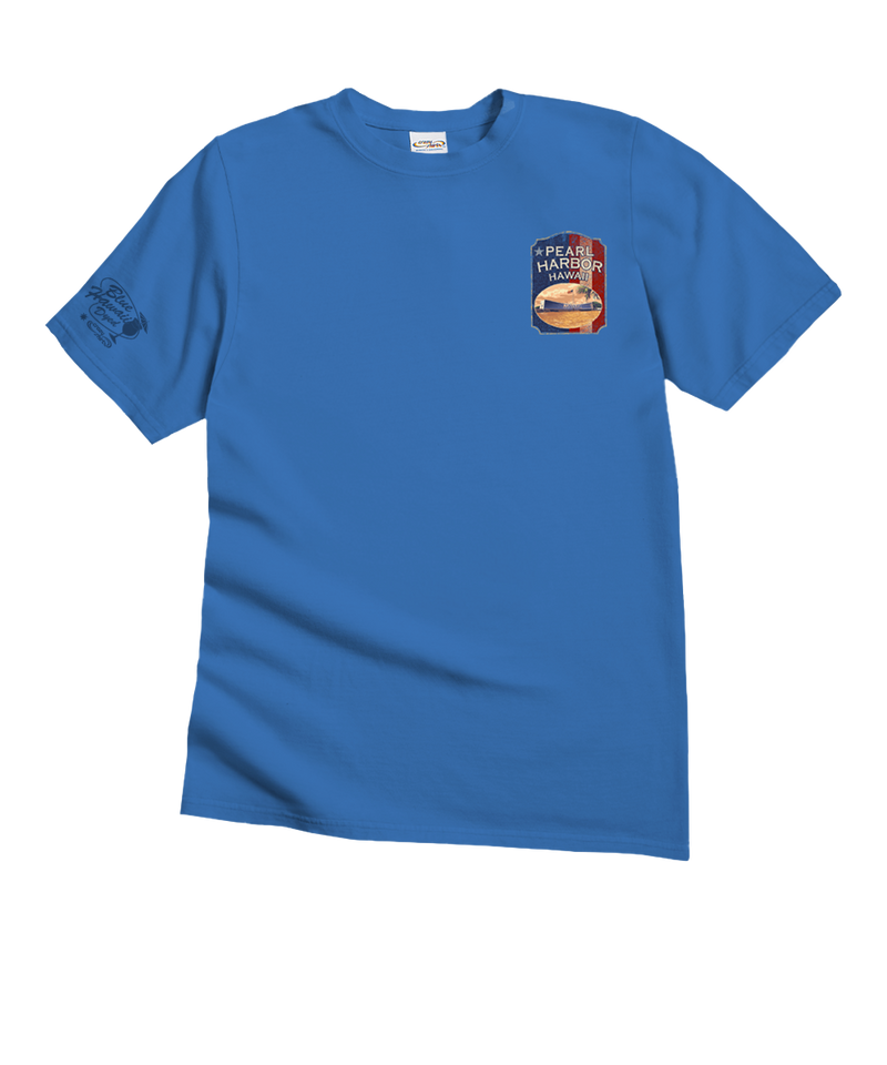 Pearl Harbor Vintage - Blue Hawaii Dyed Short Sleeve Crewneck T-Shirt