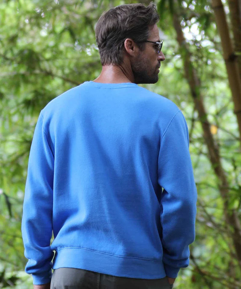 Kauai Napali - Blue Hawaii Dyed Long Sleeve Sweatshirt View 3