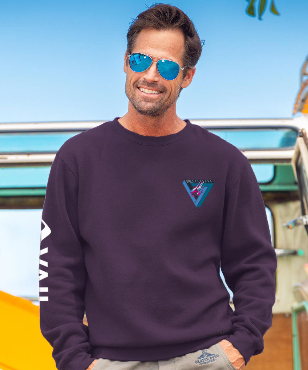 Vail Resort Vail Triangle - Blackberry Dyed Long Sleeve Sweatshirt