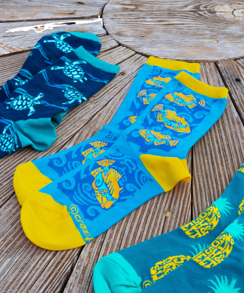 Humu Tribal - Graphic Cotton Crew Socks