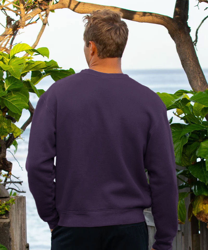 Las Vegas Sign - Blackberry Dyed Long Sleeve Sweatshirt