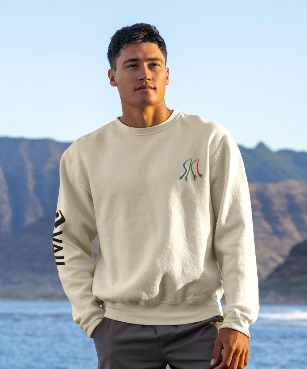 Vail Resort Ultimate Ski - Coconut Dyed Long Sleeve Sweatshirt View 3