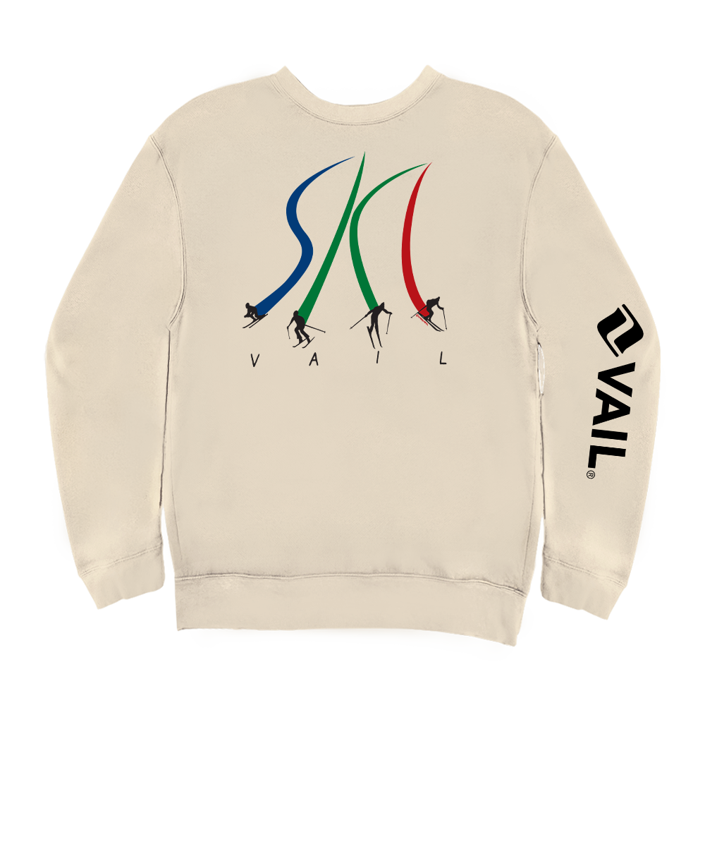 Vail Resort Ultimate Ski - Coconut Dyed Long Sleeve Sweatshirt View 1