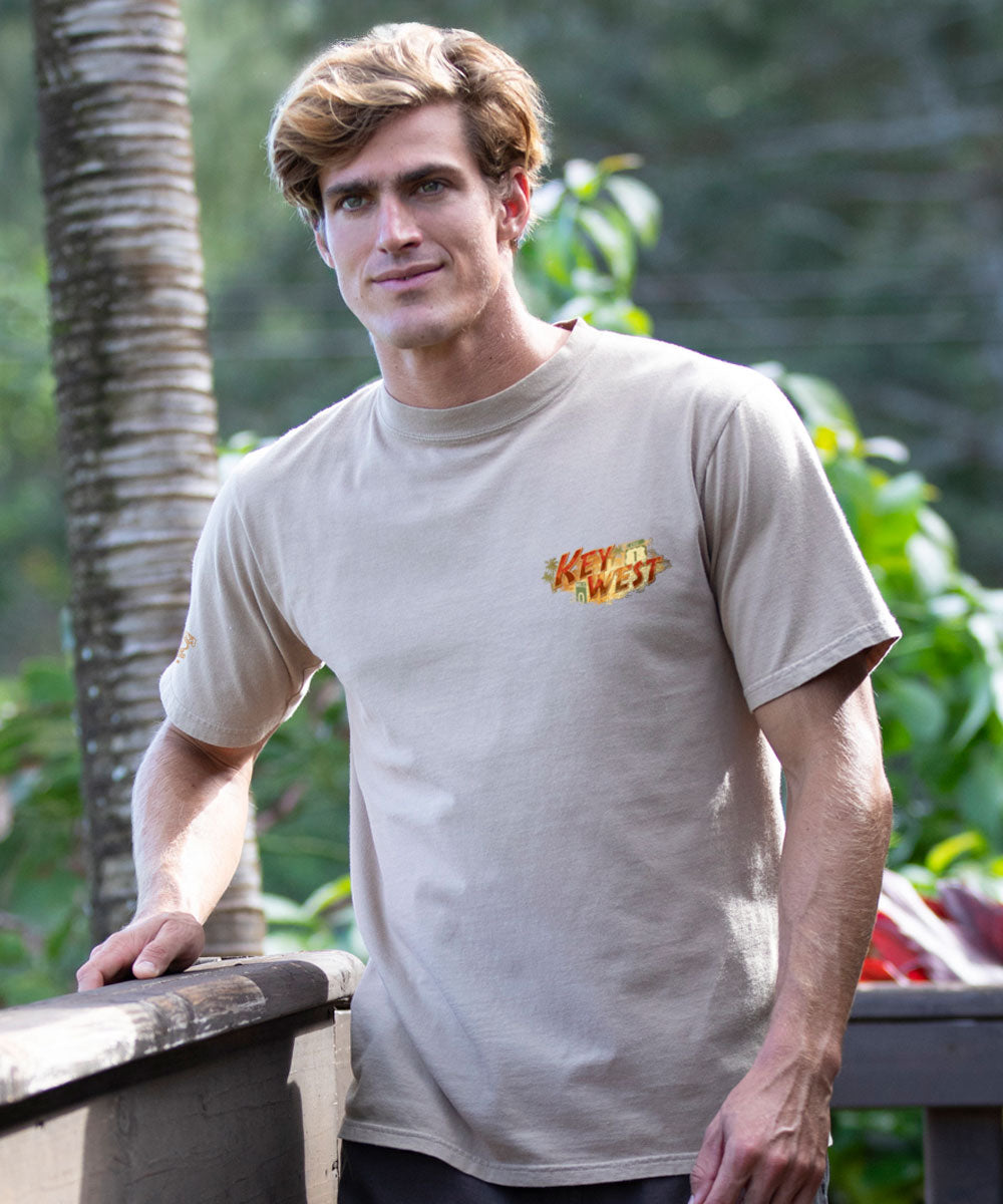 Sunset Buoy - Kona Coffee Dyed Short Sleeve Crewneck T-Shirt