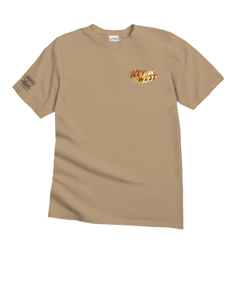 Sunset Buoy - Kona Coffee Dyed Short Sleeve Crewneck T-Shirt