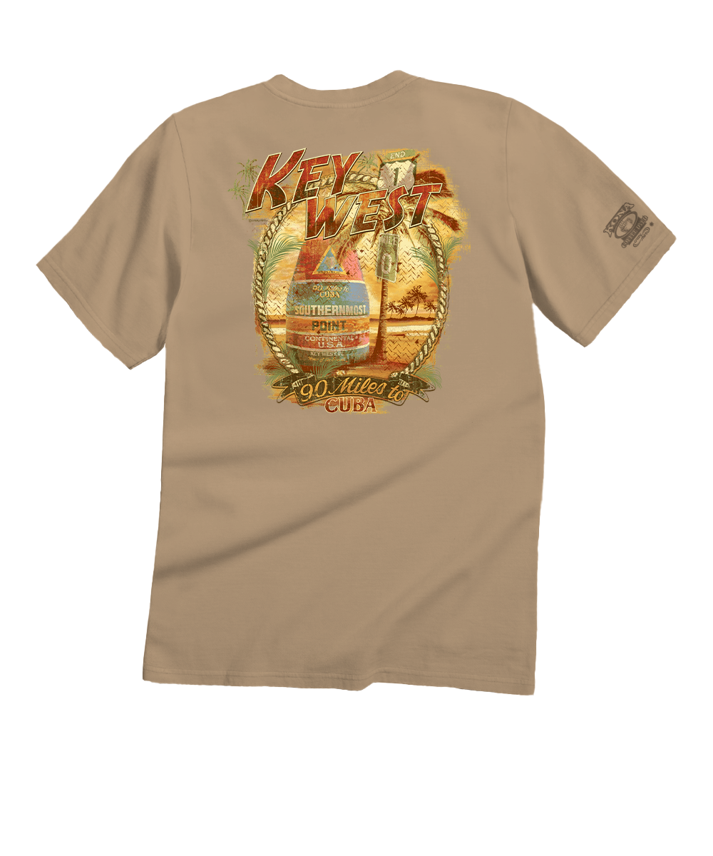 Sunset Buoy - Kona Coffee Dyed Short Sleeve Crewneck T-Shirt