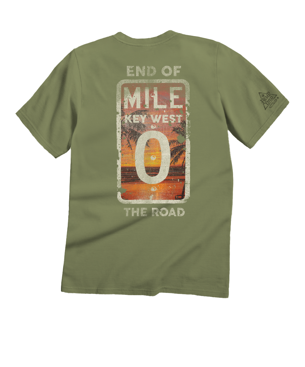 End Of The Road - Hemp Dyed Short Sleeve Crewneck T-Shirt