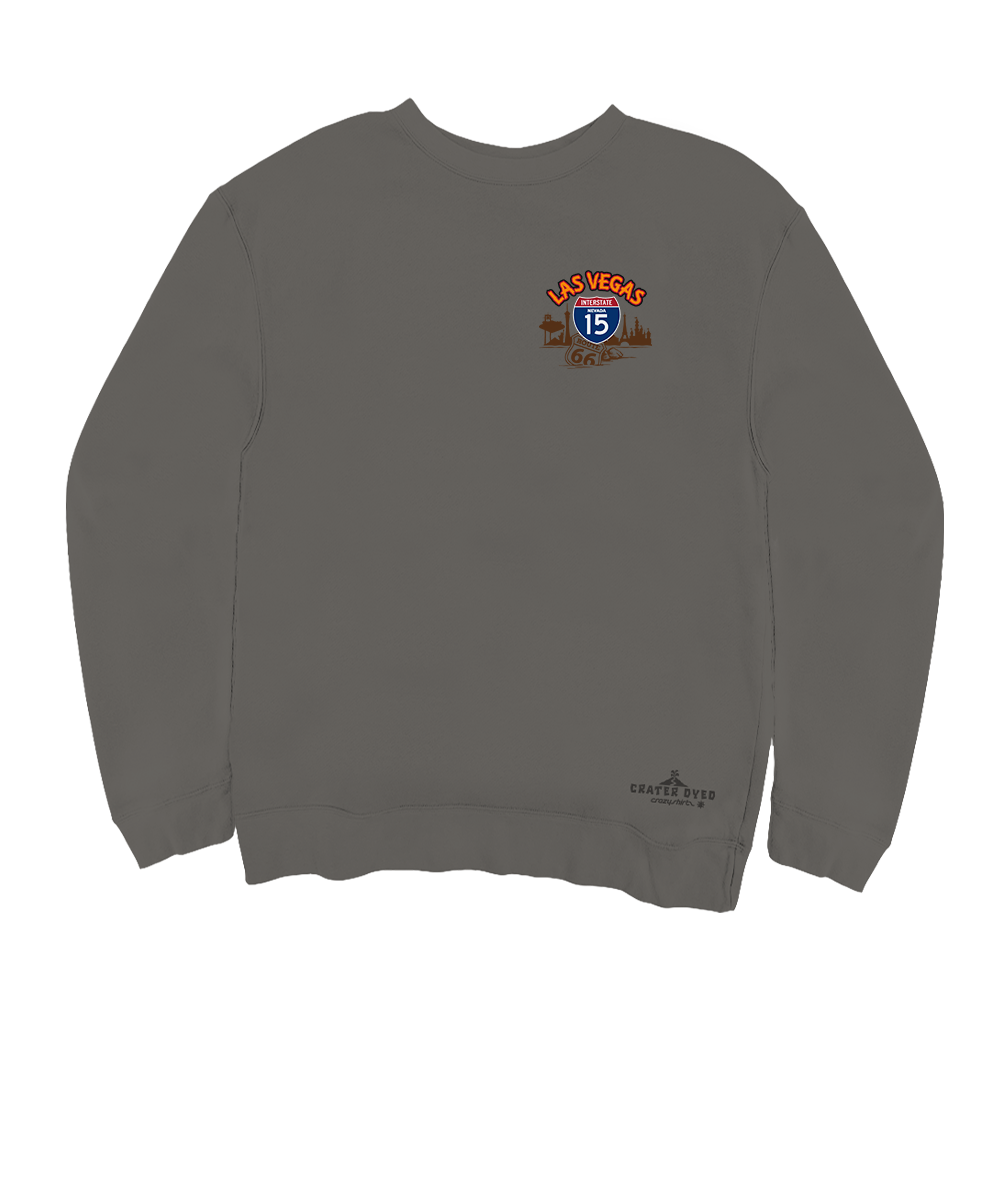 Las Vegas Signs - Crater Dyed® Long Sleeve Sweatshirt