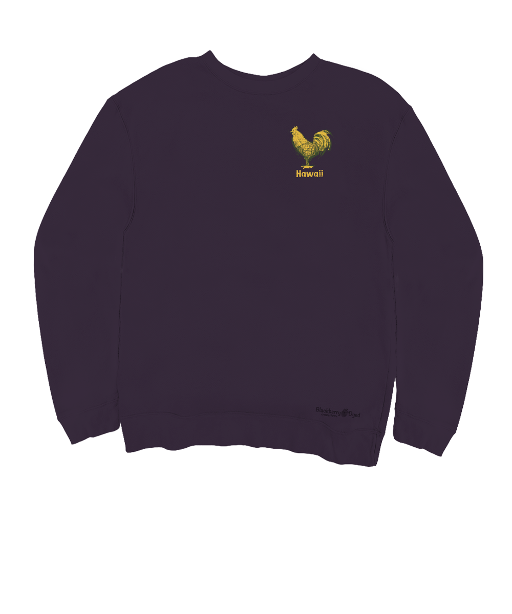 Chicken Scratch - Blackberry Dyed Long Sleeve Sweatshirt View 4