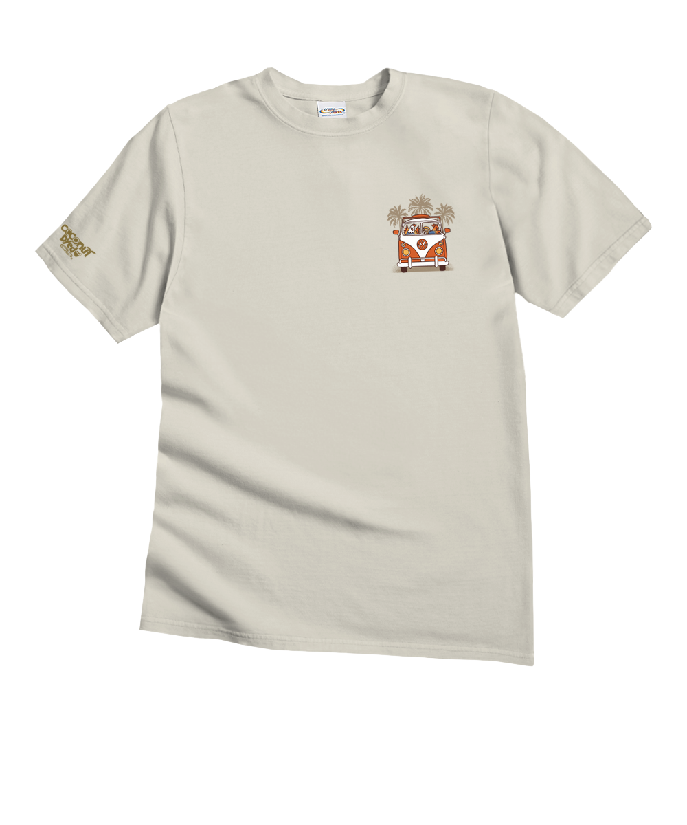 Volkswagen Chicken Van - Coconut Dyed Short Sleeve Crewneck T-Shirt