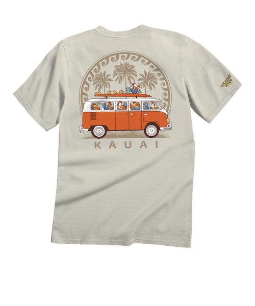 Volkswagen Chicken Van Coconut Dyed Short Sleeve Crewneck T-Shirt