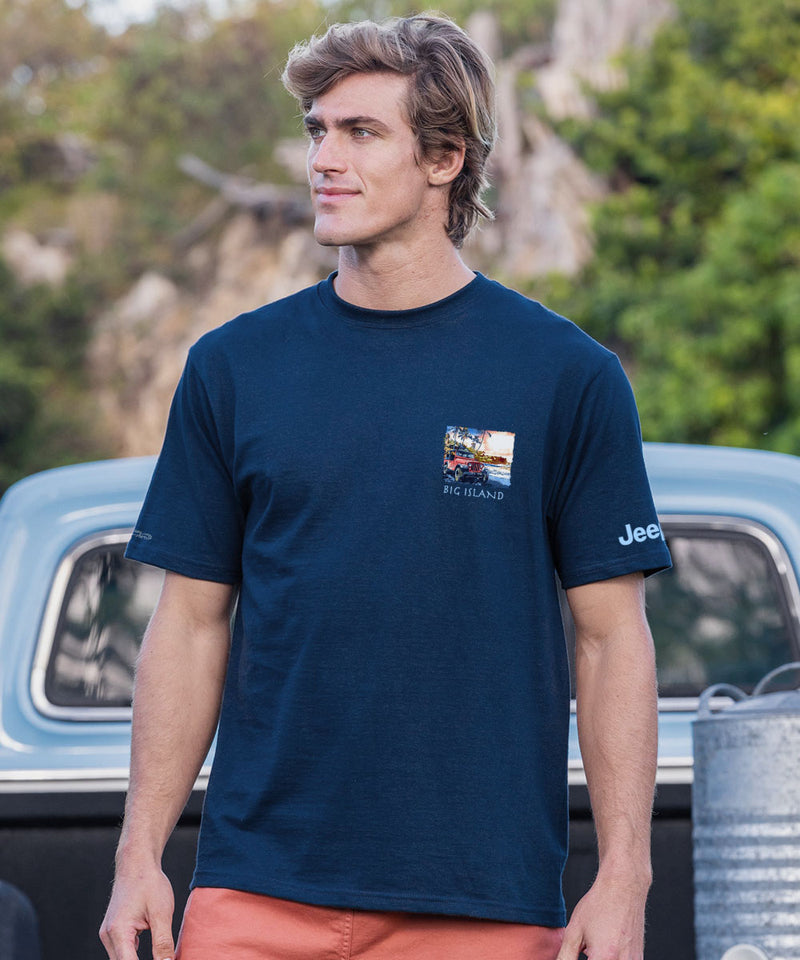 Jeep Punaluu - Navy Short Sleeve Crewneck T-Shirt
