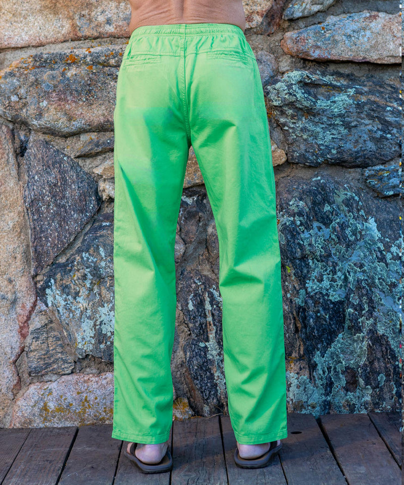 Green Apple Dyed Twill Pants