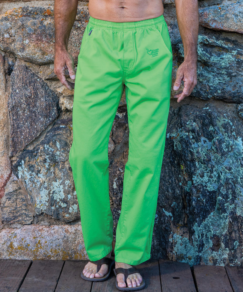 Green Apple Dyed Twill Pants