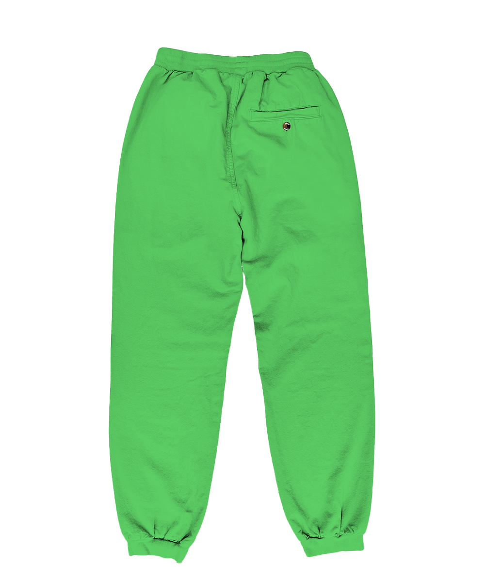 Green Apple Dyed Canton Pants