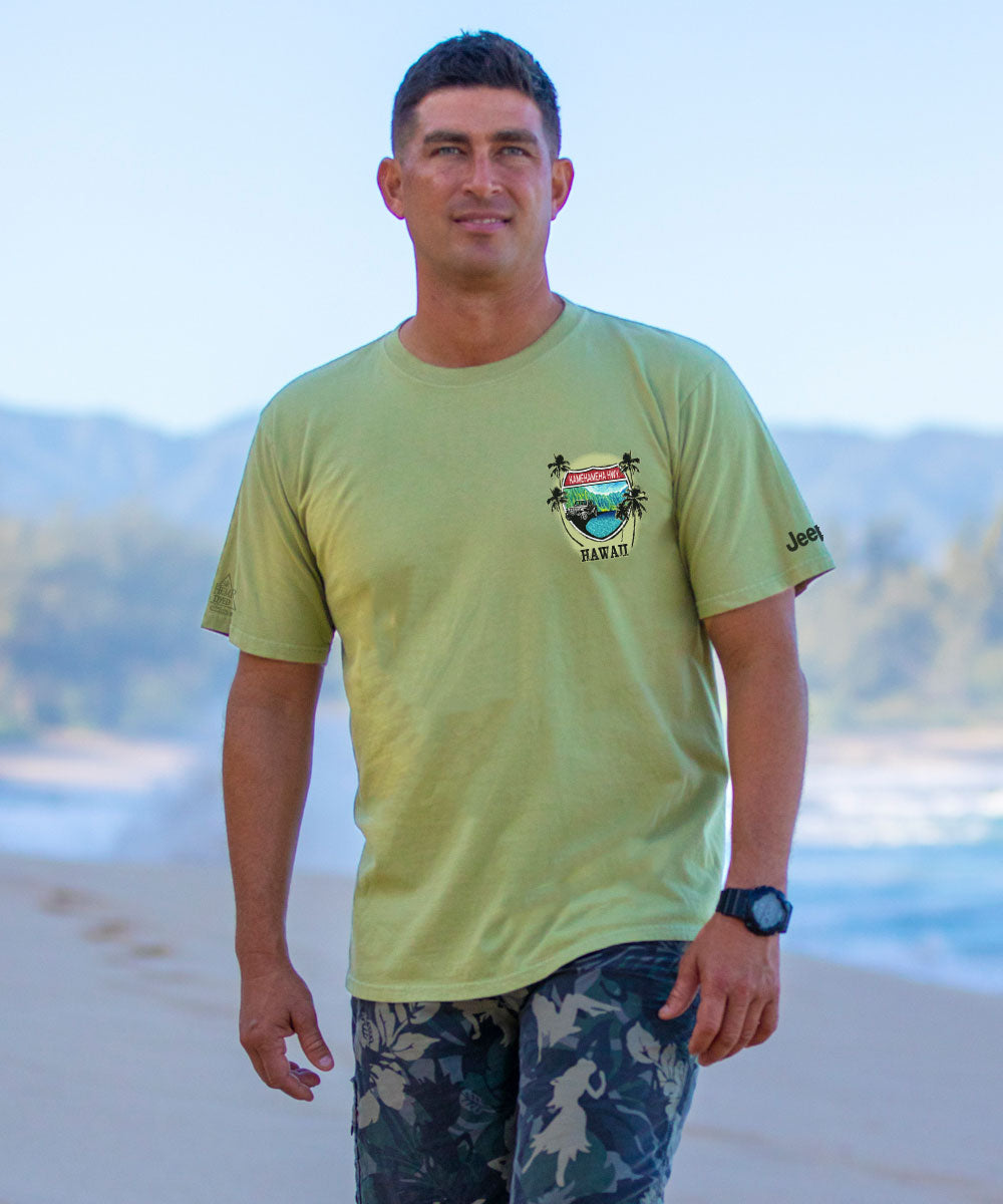 Jeep Kam Highway Scenic - Hemp Dyed Short Sleeve Crewneck T-Shirt