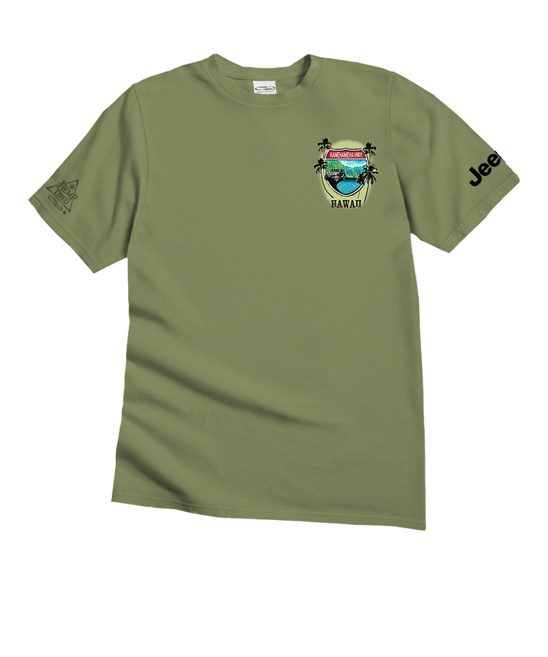 Jeep Kam Highway Scenic - Hemp Dyed Short Sleeve Crewneck T-Shirt