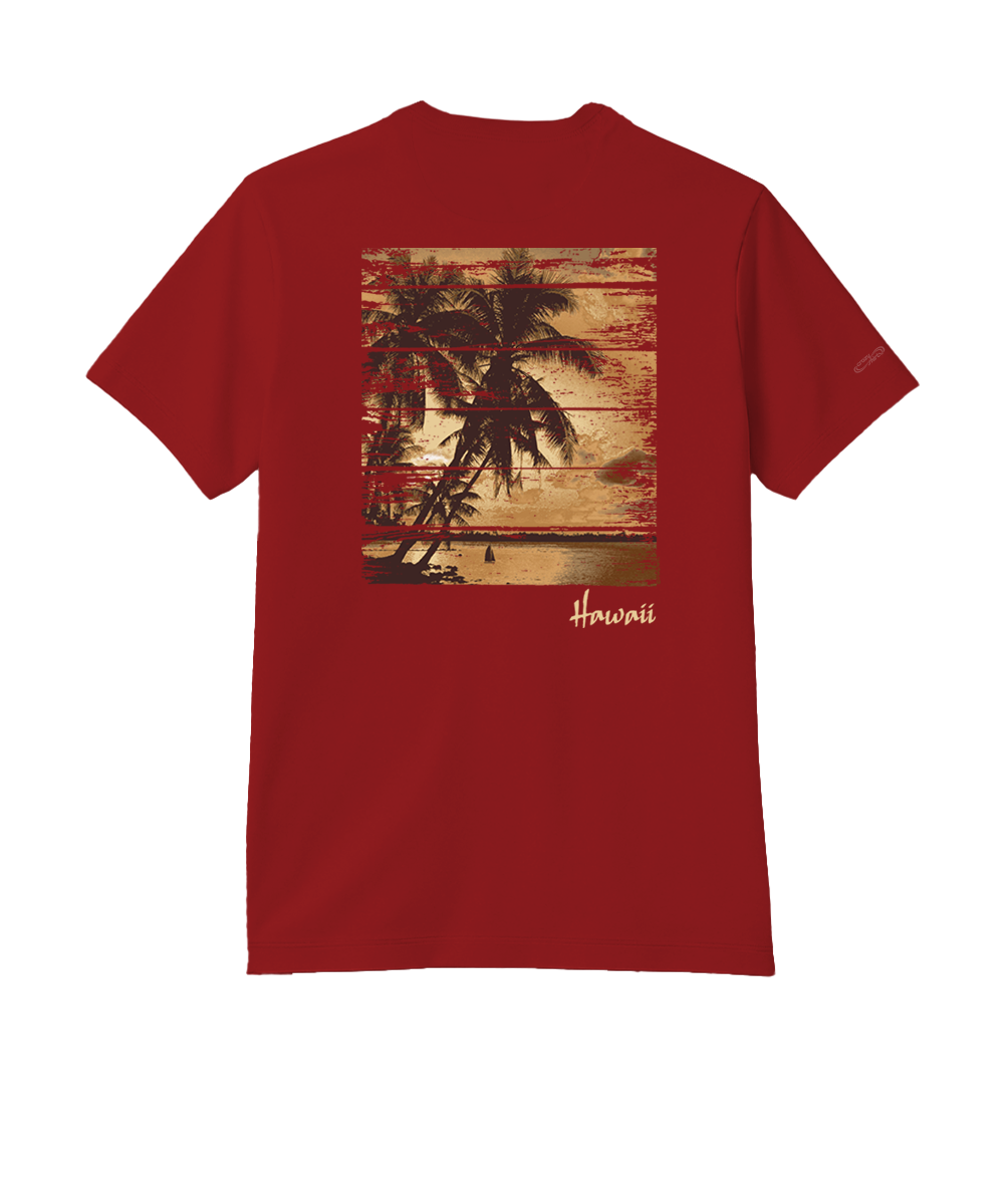 Come Sail Away - Rugby Red Short Sleeve Pima T-Shirt