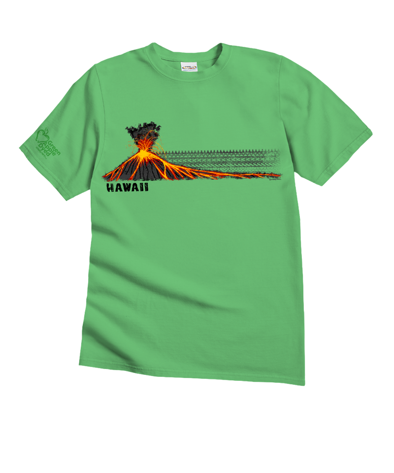 Lava Flow Tribal - Green Apple Dyed Short Sleeve Crewneck T-Shirt
