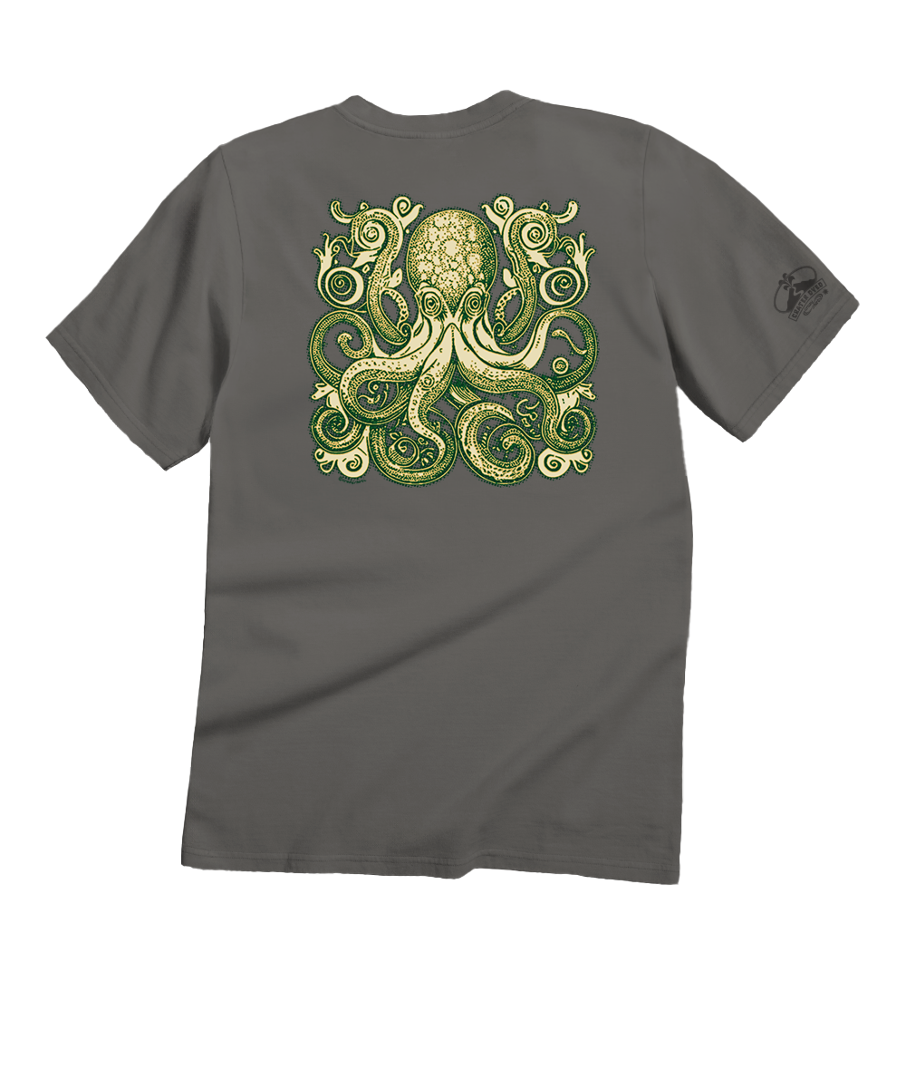 Vintage Octopus - Crater Dyed® Short Sleeve Crewneck T-Shirt