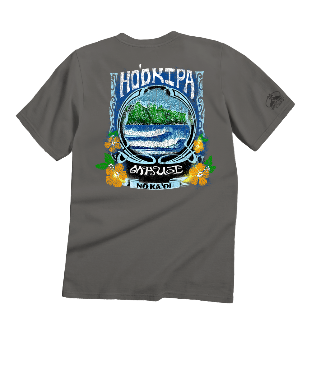 Woodcut Hookipa - Crater Dyed® Short Sleeve Crewneck T-Shirt