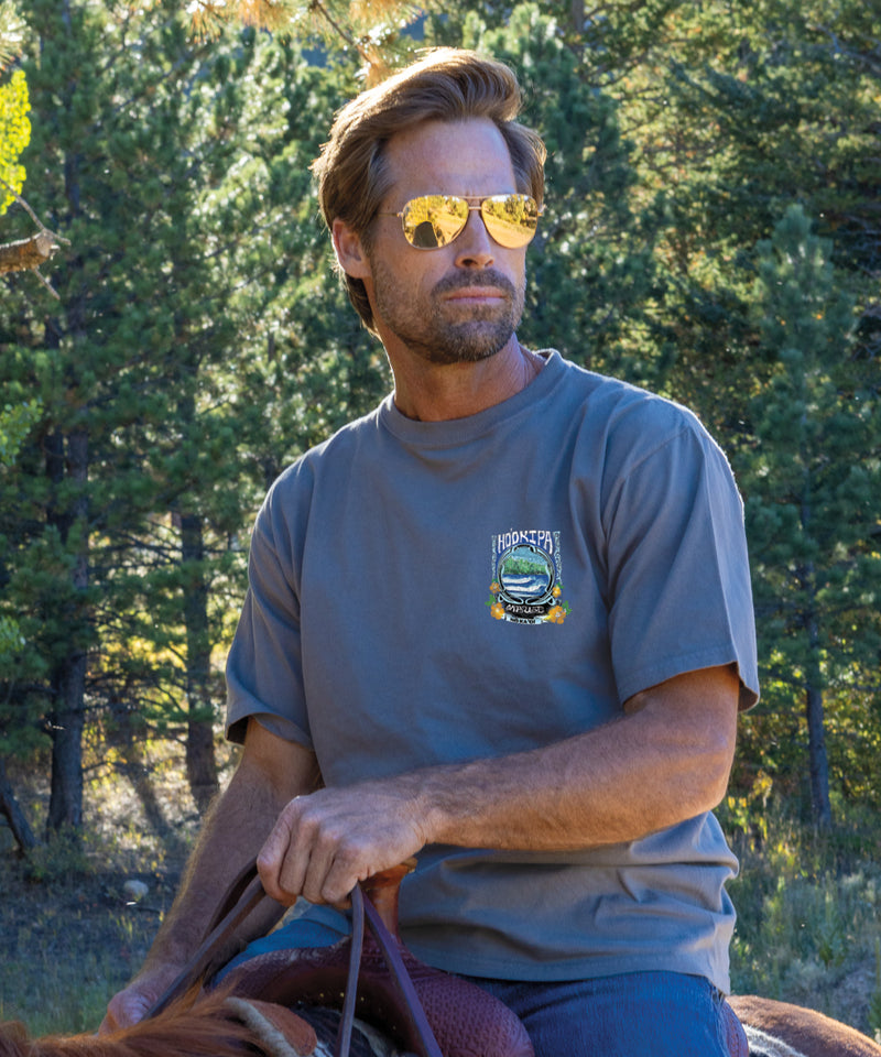 Woodcut Hookipa - Crater Dyed® Short Sleeve Crewneck T-Shirt
