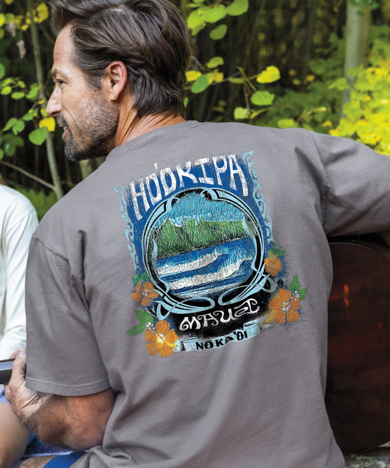Woodcut Hookipa - Crater Dyed® Short Sleeve Crewneck T-Shirt