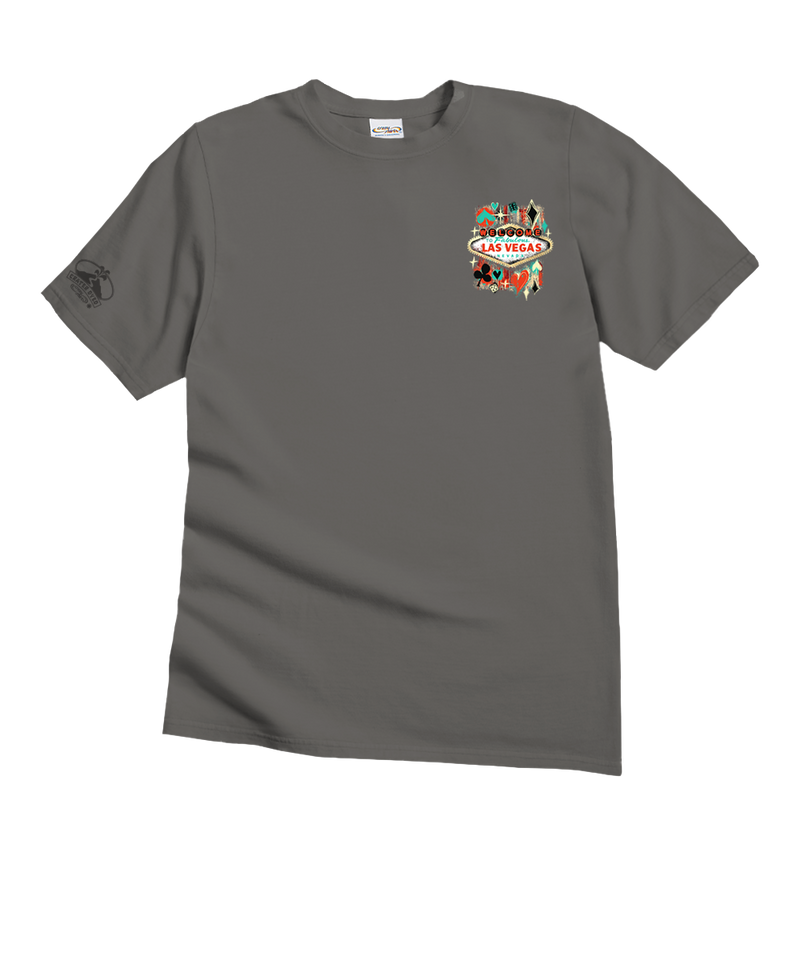 Vintage Vegas Sign - Crater Dyed® Short Sleeve Crewneck T-Shirt