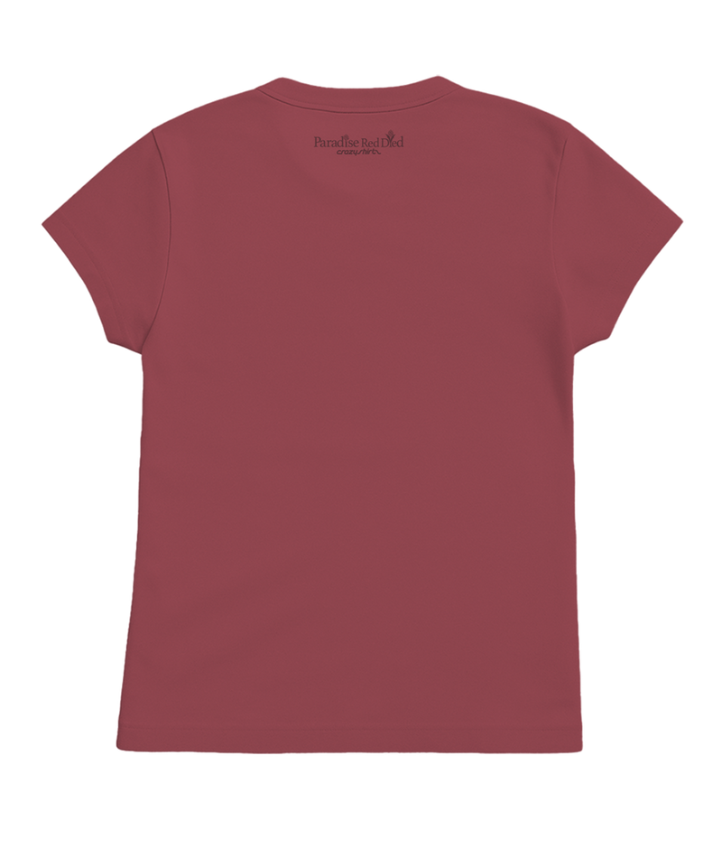 Lanikai Heights - Paradise Red Dyed Short Sleeve Crewneck T-Shirt